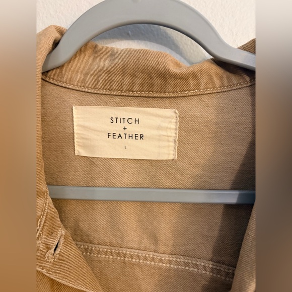 Stitch & Feather Tan Denim Jacket - Picture 2 of 3